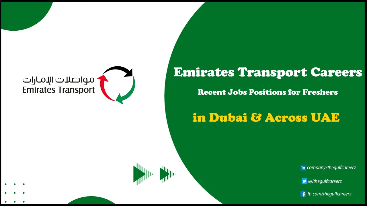 Emirates Transport Careers for Freshers in UAE | Apply Online Emirates Transport Careers