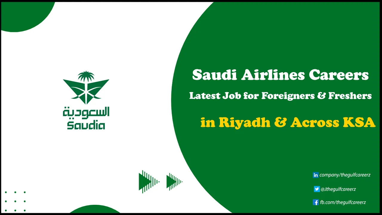 Saudi Airlines Careers in Airlines for Foreigners | Subtmit Application Today Saudi Airlines Careers